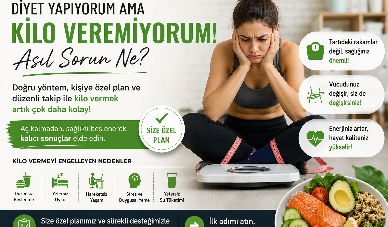 Diyet Yapıyorum Ama Kilo Veremiyorum